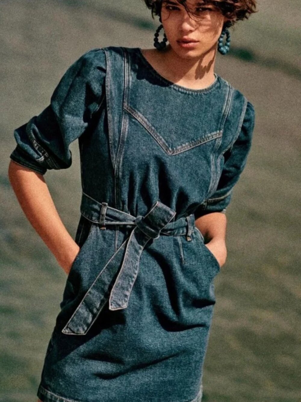 Sézane denim dress